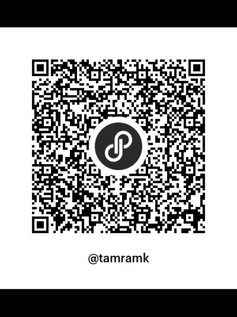 Black QR Code Sticker for Mobile Scanning by